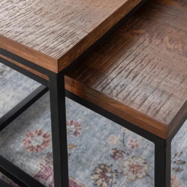 Coffee Tables-Kirkland's Home Tawny Nesting 3-Pc. Coffee And Accent Table Set Brown