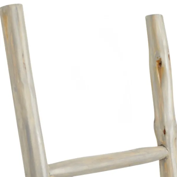 Decorative Accents-Kirkland's Home Teak Wood Leaning Ladder White