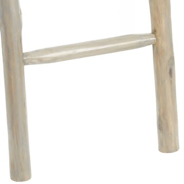Decorative Accents-Kirkland's Home Teak Wood Leaning Ladder White