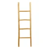 Decorative Accents-Kirkland's Home Teak Wood Leaning Ladder Brown