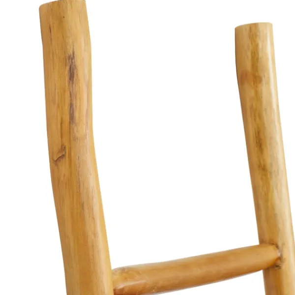 Decorative Accents-Kirkland's Home Teak Wood Leaning Ladder Brown
