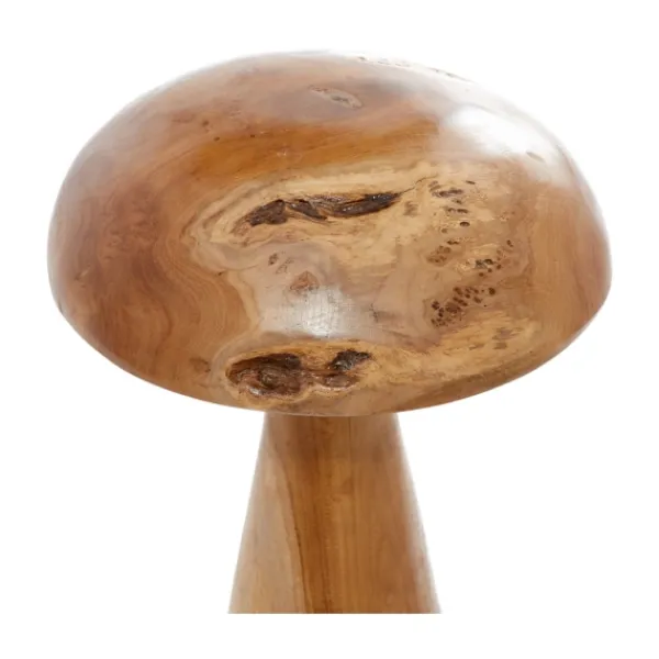 Statues & Figurines-Kirkland's Home Teakwood Mushroom 3-Pc. Sculpture Set Brown