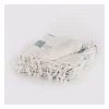 Blankets & Throws-Kirkland's Home Teal And Ivory Woven Stripe Throw Blue/Ivory