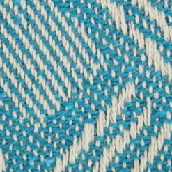 Blankets & Throws-Kirkland's Home Teal Basket Weave Throw Blue