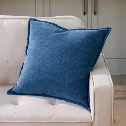 Pillows-Kirkland's Home Teal Chenille Throw Pillow Blue