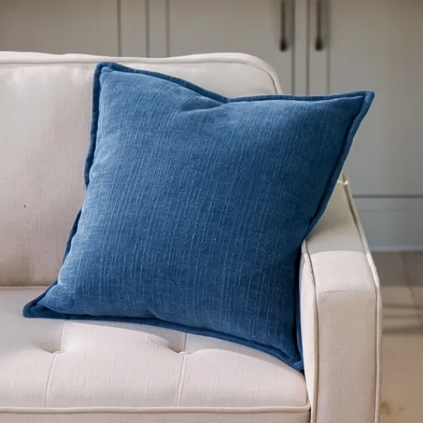 Pillows-Kirkland's Home Teal Chenille Throw Pillow Blue