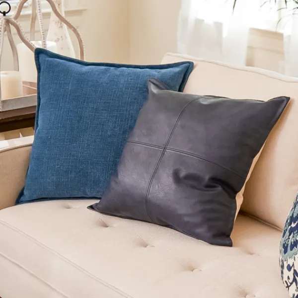 Pillows-Kirkland's Home Teal Chenille Throw Pillow Blue