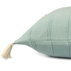 Pillows-Kirkland's Home Teal Dobby Loomed Pillow Blue