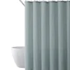 Shower Curtains-Kirkland's Home Teal Waffle Cotton Blend Shower Curtain Blue
