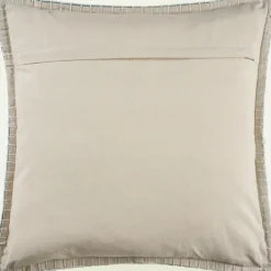 Pillows-Kirkland's Home Teal With Embroidered Edge Pillow, 24 In. Blue