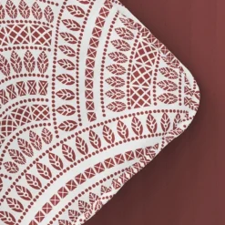 Quilts-Kirkland's Home Terra Scalloped Reversible 3-Pc. King Quilt Set Red/White