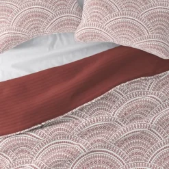 Quilts-Kirkland's Home Terra Scalloped Reversible 2-Pc. Twin Quilt Set Red/White