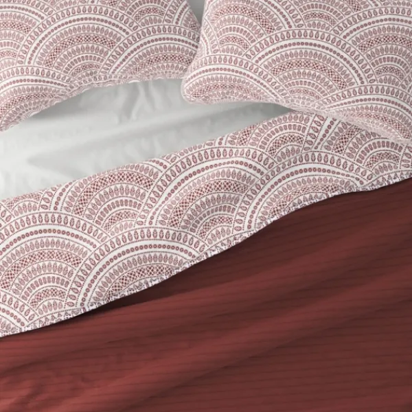 Quilts-Kirkland's Home Terra Scalloped Reversible 2-Pc. Twin Quilt Set Red/White