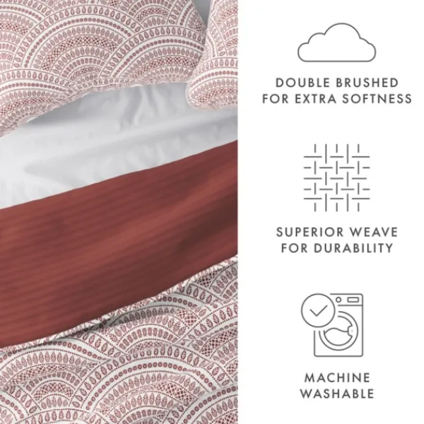 Quilts-Kirkland's Home Terra Scalloped Reversible 2-Pc. Twin Quilt Set Red/White