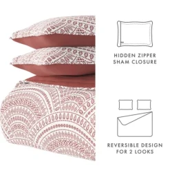 Quilts-Kirkland's Home Terra Scalloped Reversible 2-Pc. Twin Quilt Set Red/White