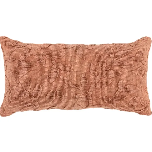 Pillows-Kirkland's Home Terracotta Stonewash Botanical Pillow Pink