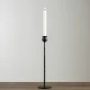 Candle Holders-Kirkland's Home Textured Taper Candle Holder, 16 In. Black