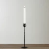 Candle Holders-Kirkland's Home Textured Taper Candle Holder, 12 In. Black