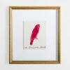Framed Art-Kirkland's Home The Crimson Bird Framed Art Print White/Red