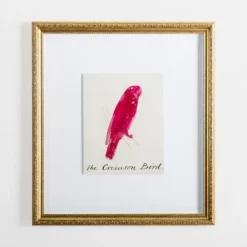 Framed Art-Kirkland's Home The Crimson Bird Framed Art Print White/Red