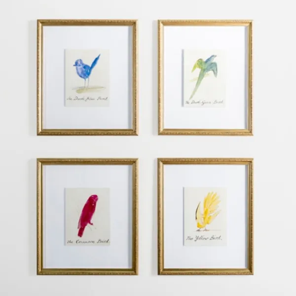 Framed Art-Kirkland's Home The Dark Green Bird Framed Art Print White/Green