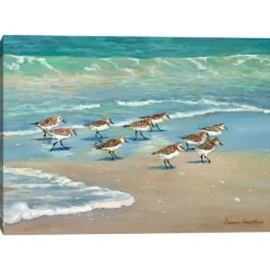 Canvas Art-Kirkland's Home The Race Is On Canvas Art Print, 40X30 In. Green/Blue/Brown