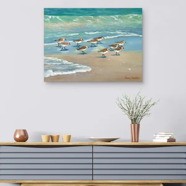 Canvas Art-Kirkland's Home The Race Is On Canvas Art Print, 40X30 In. Green/Blue/Brown