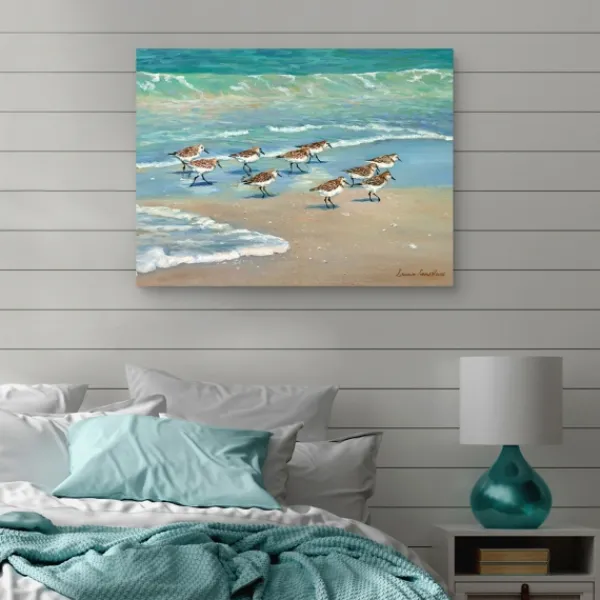 Canvas Art-Kirkland's Home The Race Is On Canvas Art Print, 40X30 In. Green/Blue/Brown