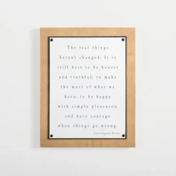 Wall Quotes & Signs-Kirkland's Home The Real Things Wall Plaque White/Black/Tan