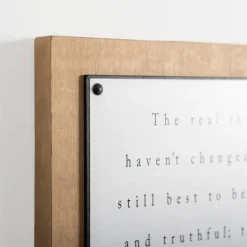 Wall Quotes & Signs-Kirkland's Home The Real Things Wall Plaque White/Black/Tan