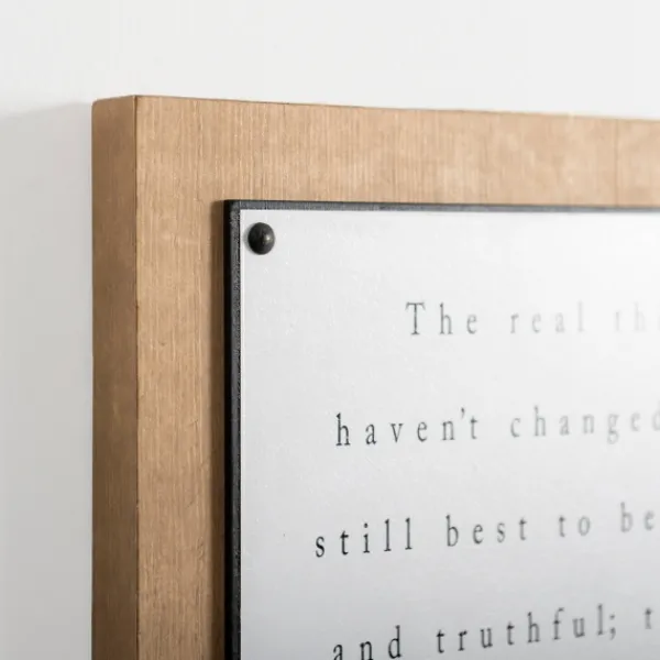 Wall Quotes & Signs-Kirkland's Home The Real Things Wall Plaque White/Black/Tan