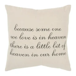 Pillows-Kirkland's Home There Is A Little Bit Of Heaven In Our Home Pillow Tan/Black