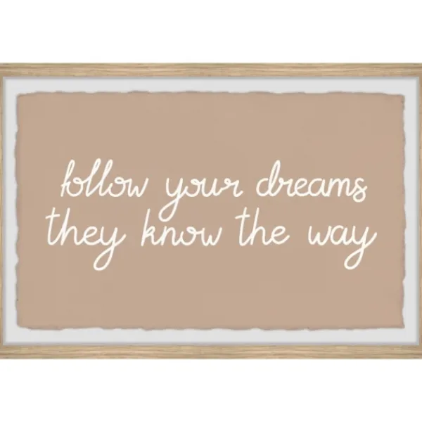 Wall Quotes & Signs-Kirkland's Home They Know The Way Framed Wall Plaque Tan/White