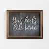 Wall Quotes & Signs-Kirkland's Home This Feels Like Home Wall Plaque Black