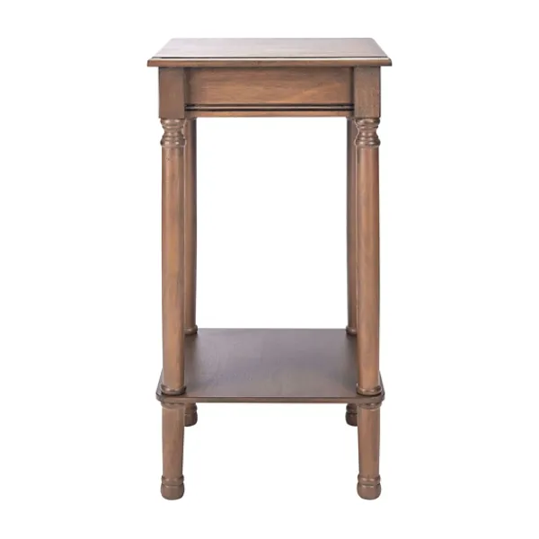 Accent & End Tables-Kirkland's Home Tilley Classic Square Accent Table Brown