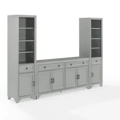Tv Stands & Media Consoles-Kirkland's Home Tillie Gray Modular 3-Pc. Entertainment Set