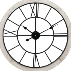 Clocks-Kirkland's Home Timeworn Cottage Clock White