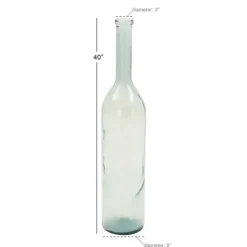 Vases-Kirkland's Home Tinted Farmhouse Glass Bottle Vase Green