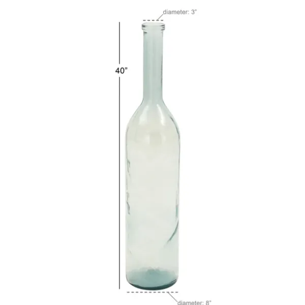 Vases-Kirkland's Home Tinted Farmhouse Glass Bottle Vase Green