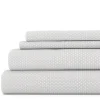 Bed Sheets-Kirkland's Home Tiny Hearts 3-Pc. Twin Sheet Set Gray