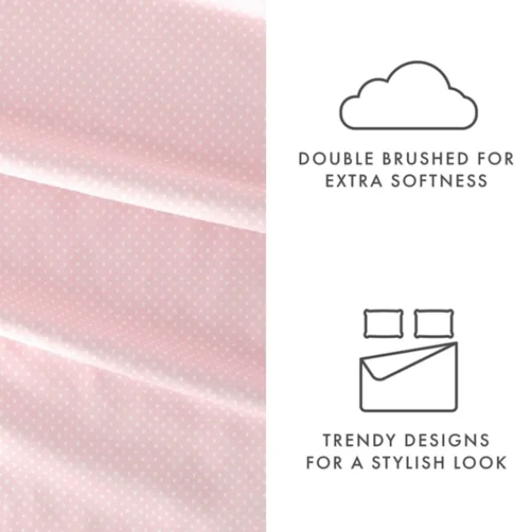 Bed Sheets-Kirkland's Home Tiny Hearts 3-Pc. Twin Sheet Set Pink