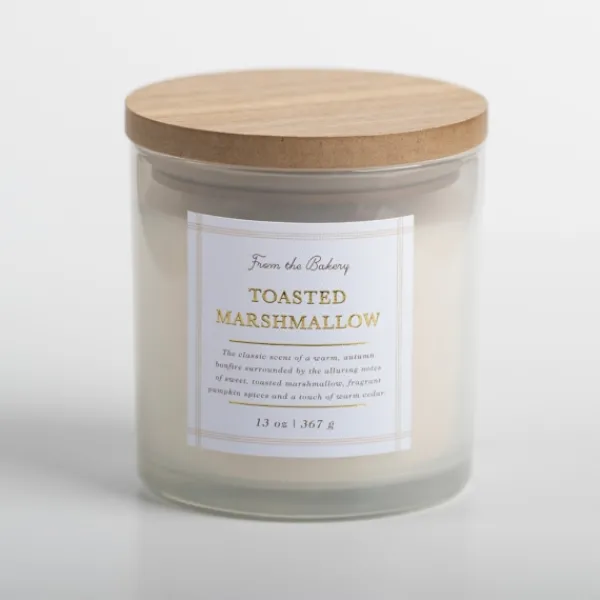 Candles-Kirkland's Home Toasted Marshmallow Triple Wick Jar Candle White