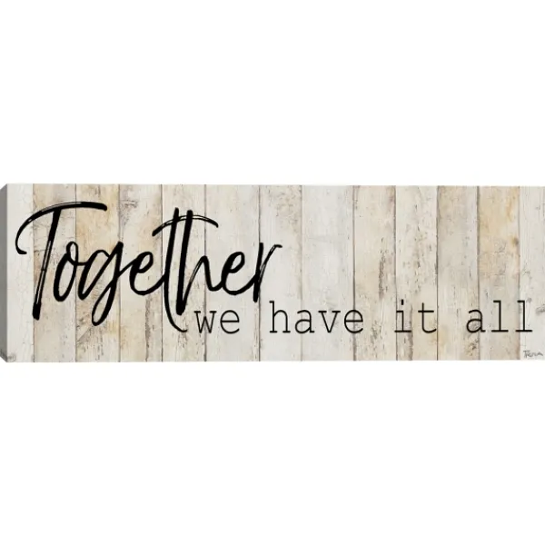 Wall Quotes & Signs-Kirkland's Home Together Canvas Art Print Tan/Black