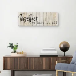 Wall Quotes & Signs-Kirkland's Home Together Canvas Art Print Tan/Black
