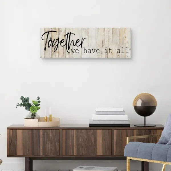 Wall Quotes & Signs-Kirkland's Home Together Canvas Art Print Tan/Black