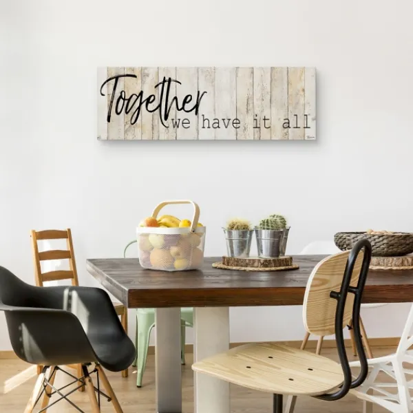 Wall Quotes & Signs-Kirkland's Home Together Canvas Art Print Tan/Black