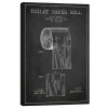 Wall Quotes & Signs-Kirkland's Home Toilet Paper Patent Canvas Art Print, 18X26 In. Black/White
