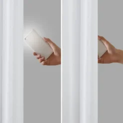 Curtains & Drapes-Kirkland's Home Total Blackout Curtain Panel, 95 In. White
