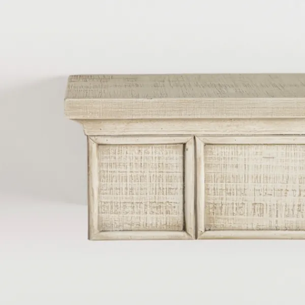 Shelves-Kirkland's Home Traditional Whitewashed Wood Wall Shelf