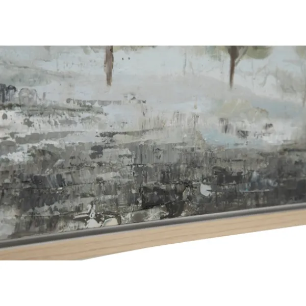 Framed Art-Kirkland's Home Tree Line Landscape Framed Canvas Art Print Blue/Green/Gray